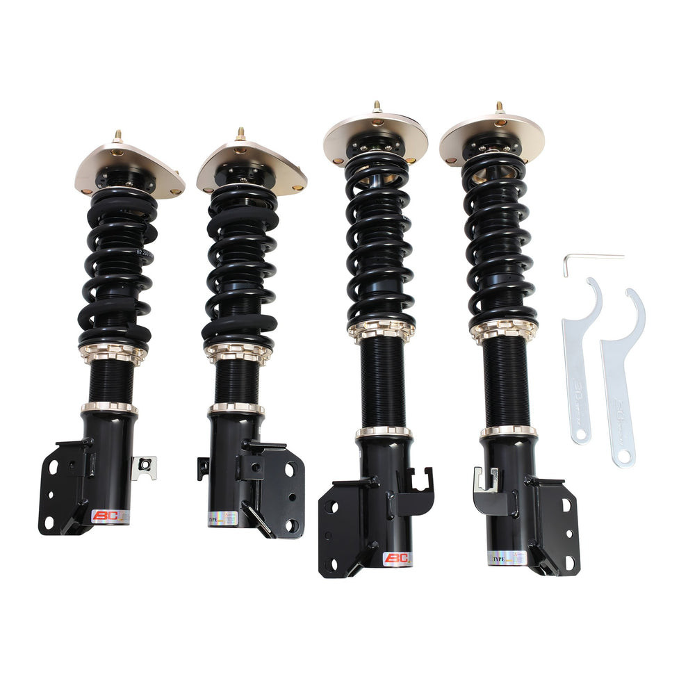 BC Racing BR Series Coilover Kit with Rear Camber Plates for 2002 - 2007 Subaru WRX