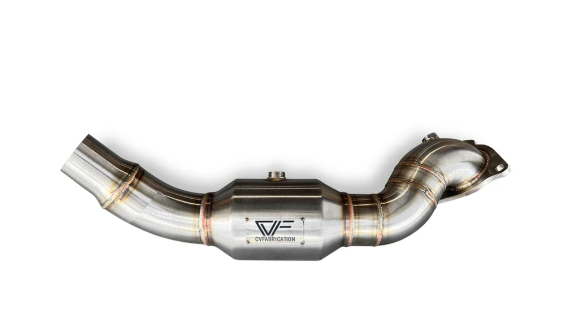 CVF Stainless Steel Catted Downpipe (2021 - 2024 Ford Bronco 2.3L) 23BRCDP-1