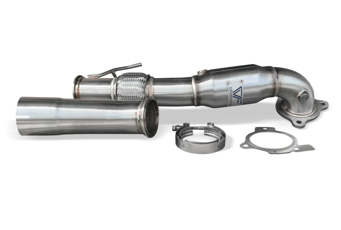 CVF 3" Stainless Steel Catted Downpipe (2022 - 2024 Ford Maverick 2.0L / 2021 - 2025 Ford Bronco Sport 2.0L / 2021 - 2022 Ford Escape 2.0L) 2223MAVDP