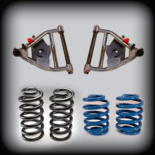 DJM Suspension Complete Lowering Plus Kit w/ Shocks - 5" Front & 5" Rear (1963 - 1972 C10 - Coil Spring Rear Drum Brakes) DJM2355-5/5+
