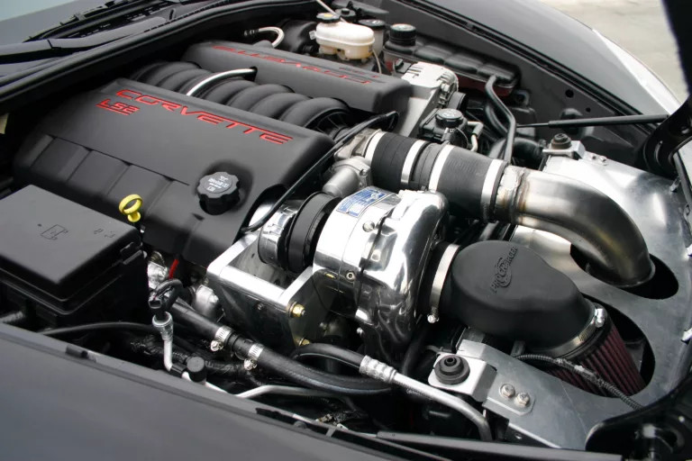 ProCharger P-1SC-1 intercooled supercharger kit Corvette C6 LS2 satin finish