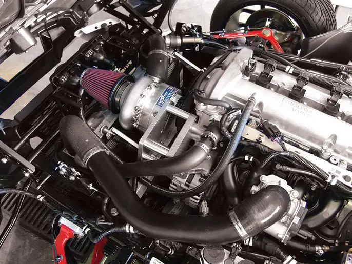 ProCharger CS-1 supercharger kit installed on Polaris Slingshot engine