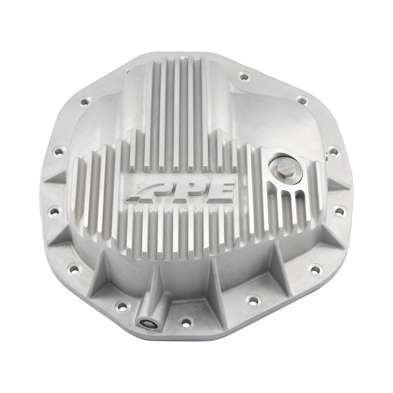 PPE Power 14-Bolt, 11.5"-12" HD Cast Raw Aluminum Rear Differential Cover (2020 - 2025 GM HD) 138053000