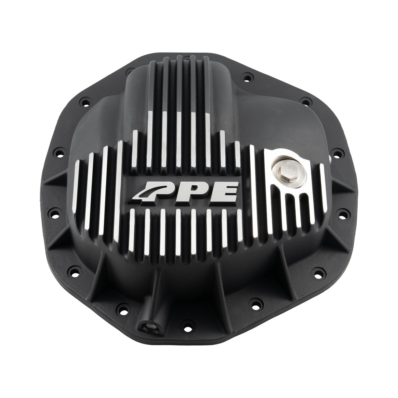PPE Power 14-Bolt, 11.5"-12" HD Cast Brushed Aluminum Rear Differential Cover (2020 - 2025 GM HD) 138053010