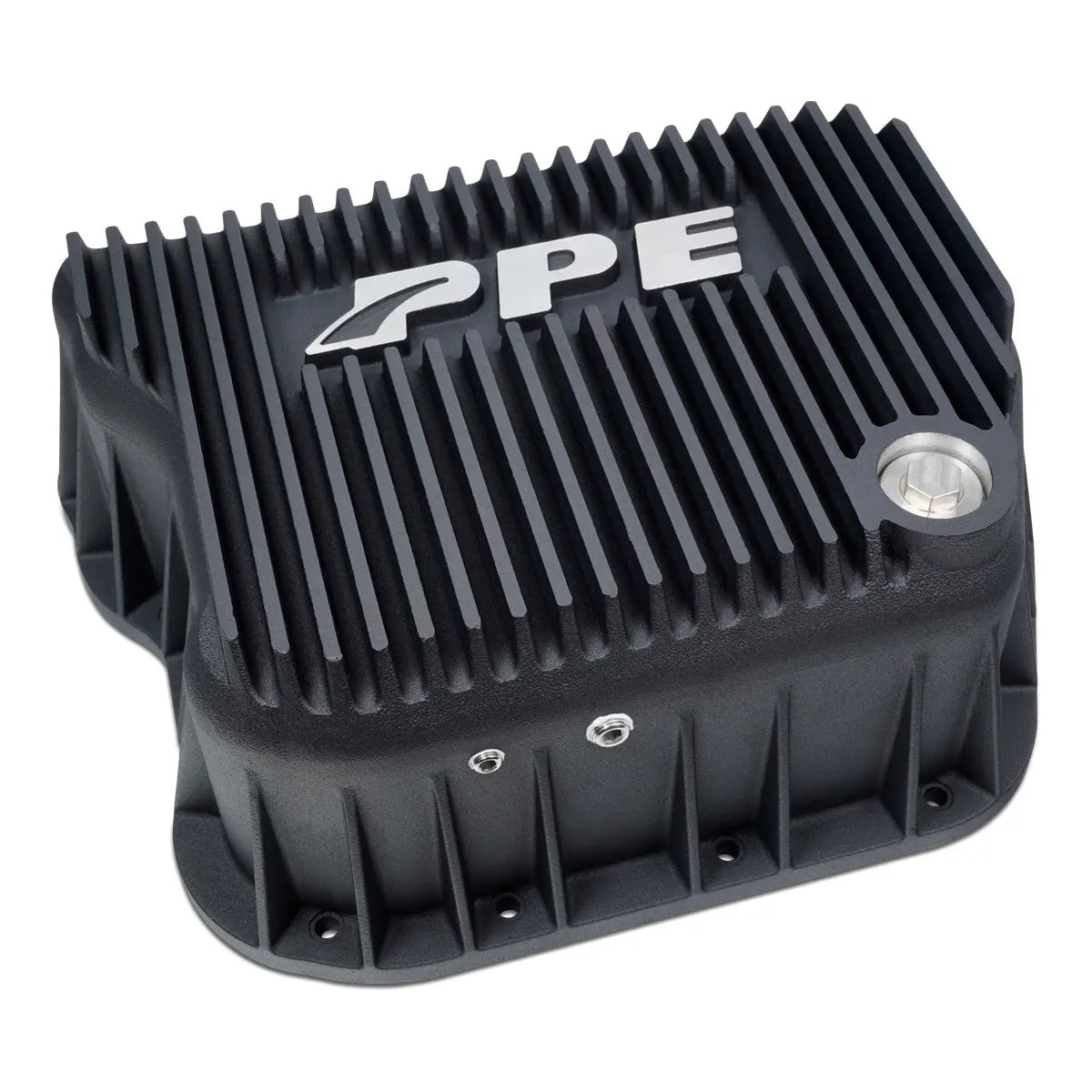 PPE Power HD Cast Aluminum Transmission Pan Black Finish (1990 - 2009 Dodge 5.9L Cummins 5.9L) 228051020