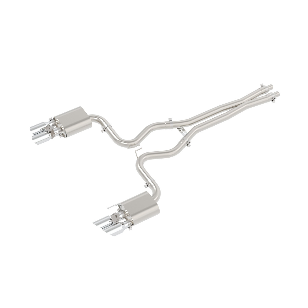 PPE Power Catback Active Exhaust Raw Finish (2018 - 2023 Mustang GT) 317660030