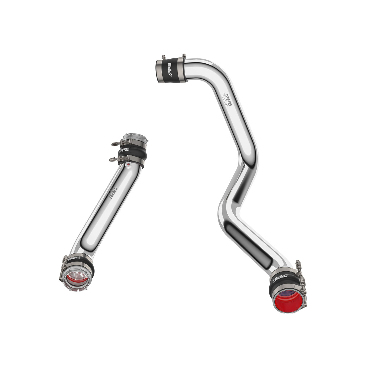 PPE Power Hot and Cold Side Intercooler Charge Pipe Kit Polished Finish (2020 - 2025 GM 6.6L Duramax) 115026130