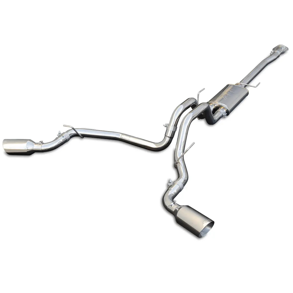 PPE Power Cat-Back Exhaust System Dual Exit - Polished Tips w/ Raw Tubes (2015 - 2020 F-150 2.7L / 2015 - 2020 F-150 3.5L / 2015 - 2020 F-150 5.0L) 317040030