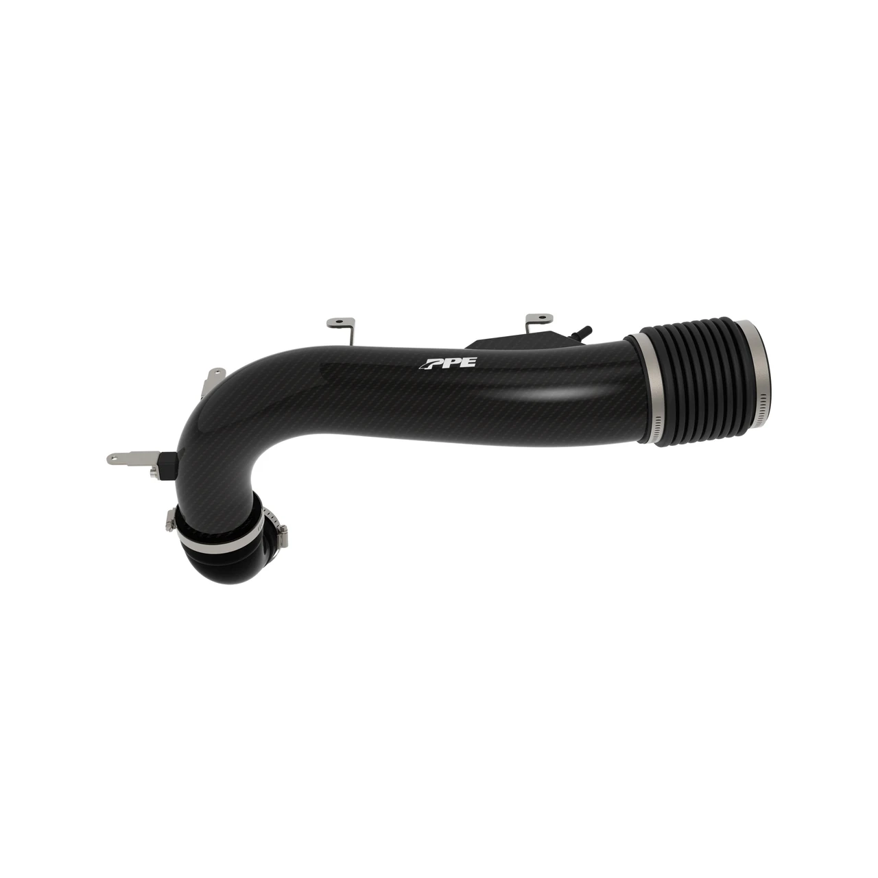 PPE Power Zilla Carbon Fiber Intake Tube Carbon Weave Finish (2019 - 2026 GM 1500 2.7L) 115018060