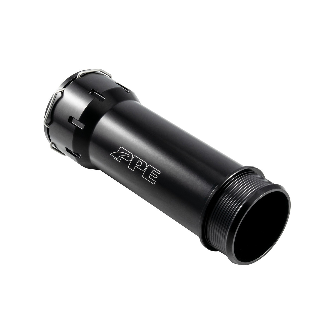 PPE Power Turbo Resonator Delete Fully CNC Machined - Black Finish (2020 - 2026 GM 3.0L Duramax) 115020420