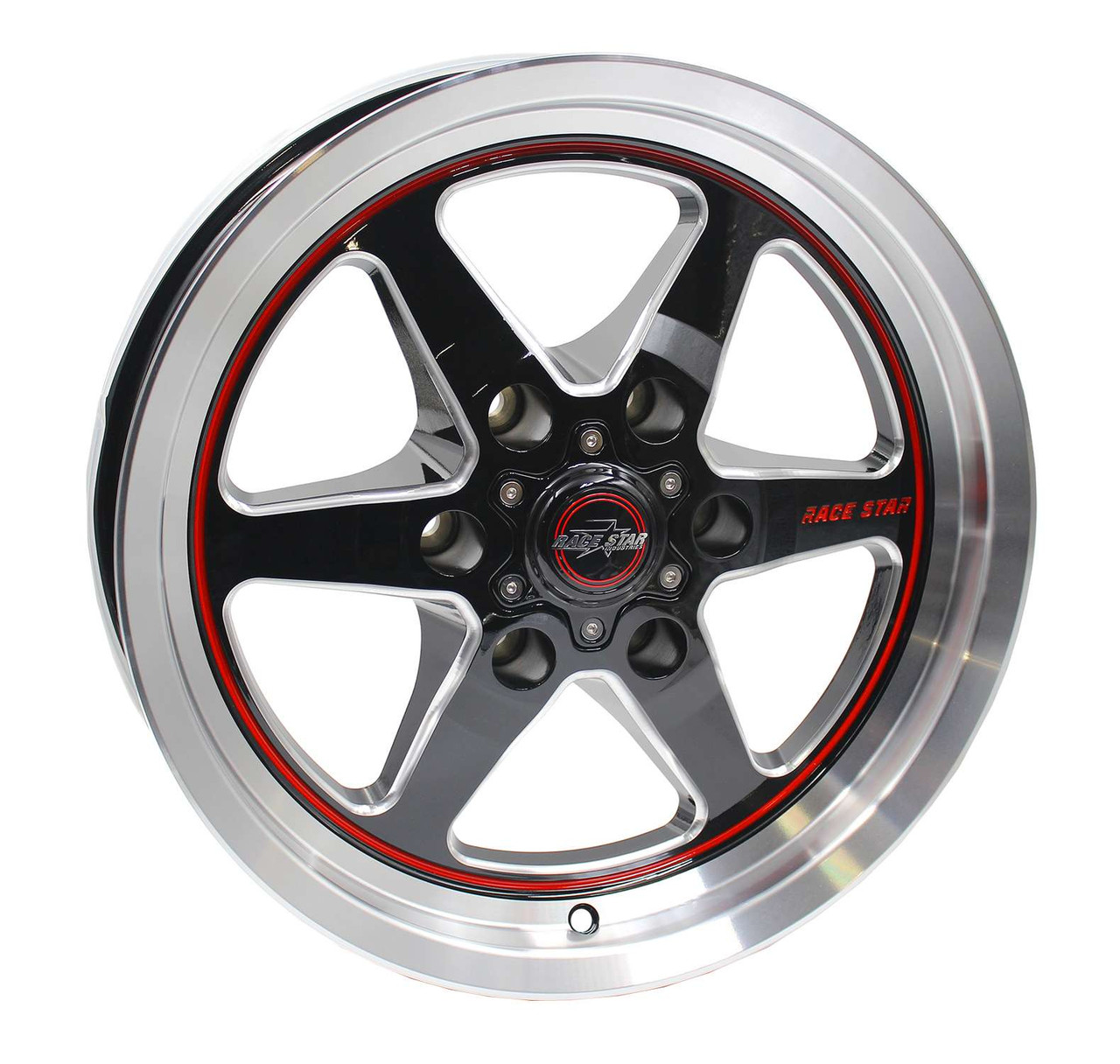 Race Star 17x4.5 93 Truck Star Wheel 6x5.5 Black / Machined GM 93-745842BM