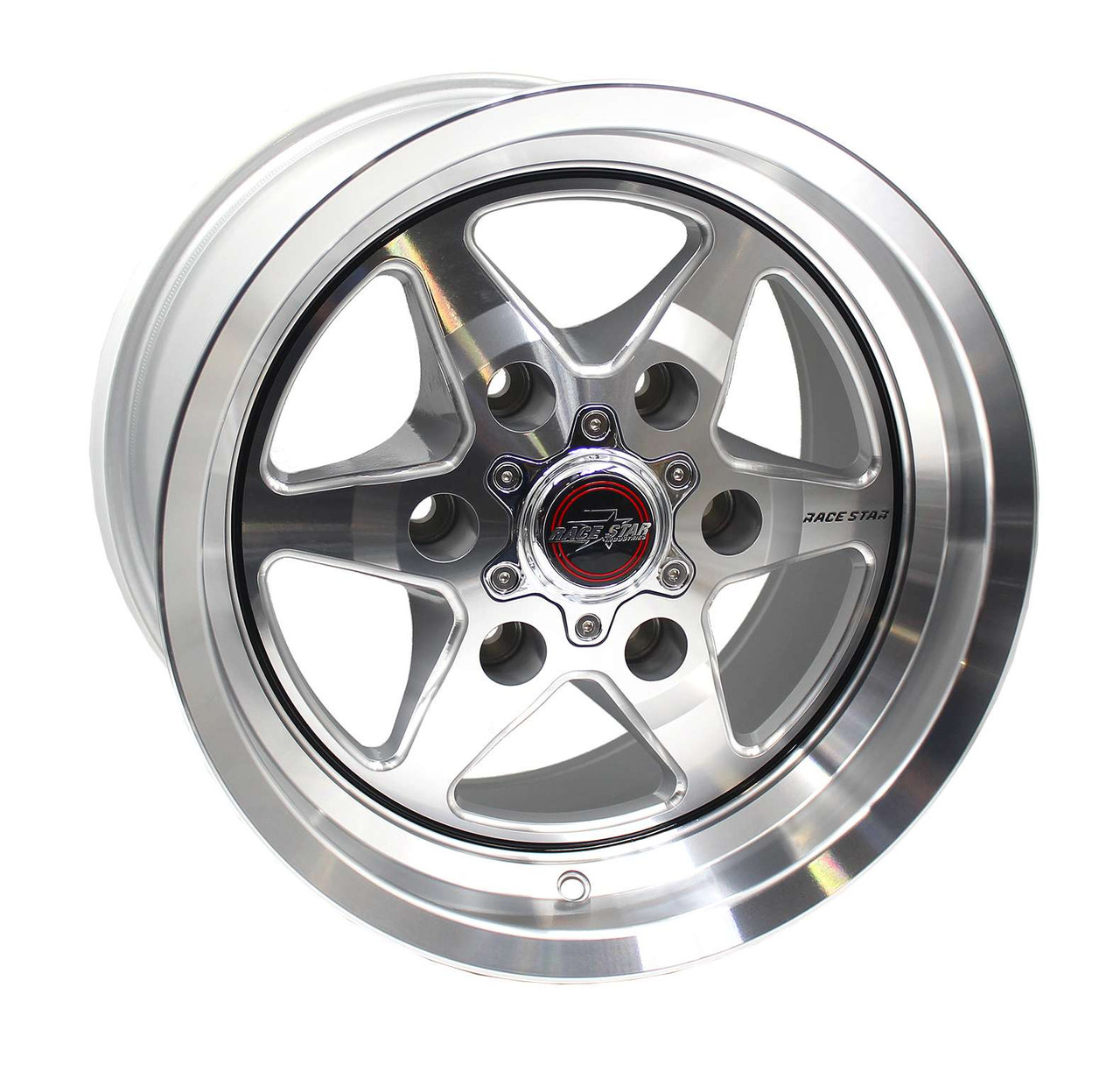 Race Star 15x10 93 Truck Star Wheel 6.63 BS Silver / Machined GM 93-510853SM