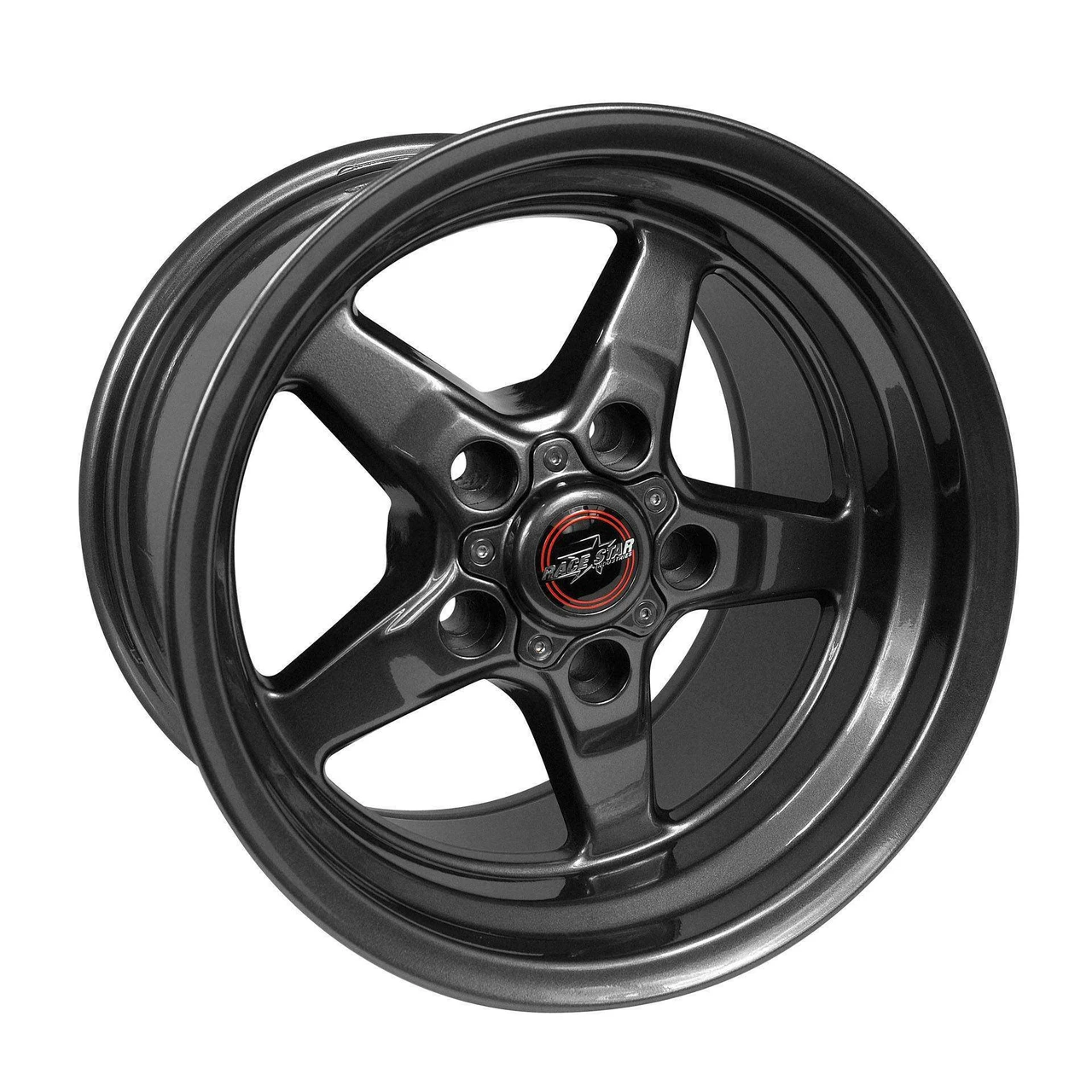 Race Star 92 Drag Star 15x10 Bracket Racer Wheel - 5x115 BC 6.25 BS - Gloss Black (Dodge) 92-510452B