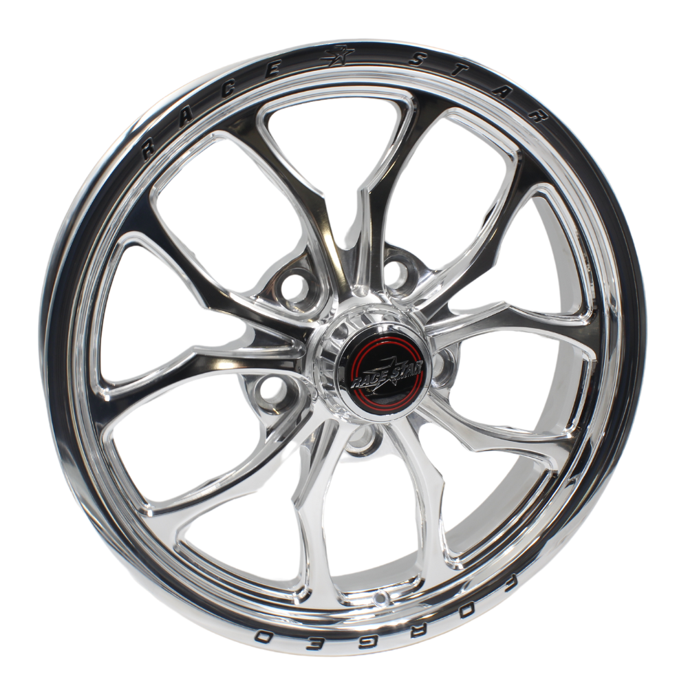 Race Star 15x3.50 64 Pro Forged Wicked Lug Mount Wheel 1.75BS Polished Ford 64-53545172P