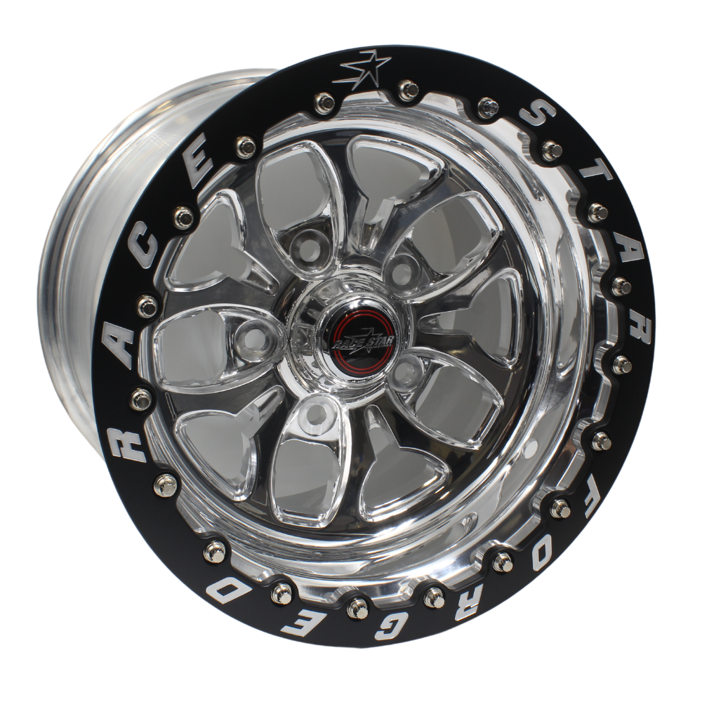 Race Star 15x4.50 64 Pro Forged Wicked Lug Mount Wheel 6.50BS Polished Ford 64-511536511P