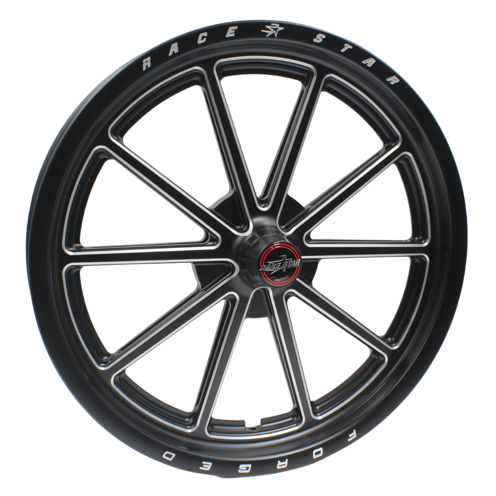 Race Star 65 Pro Forged Stryker 17x2.40 Wheel - 1.13 BS - Black Anodized / Machined (Spindle Mount - Anglia) 65-72400112AB
