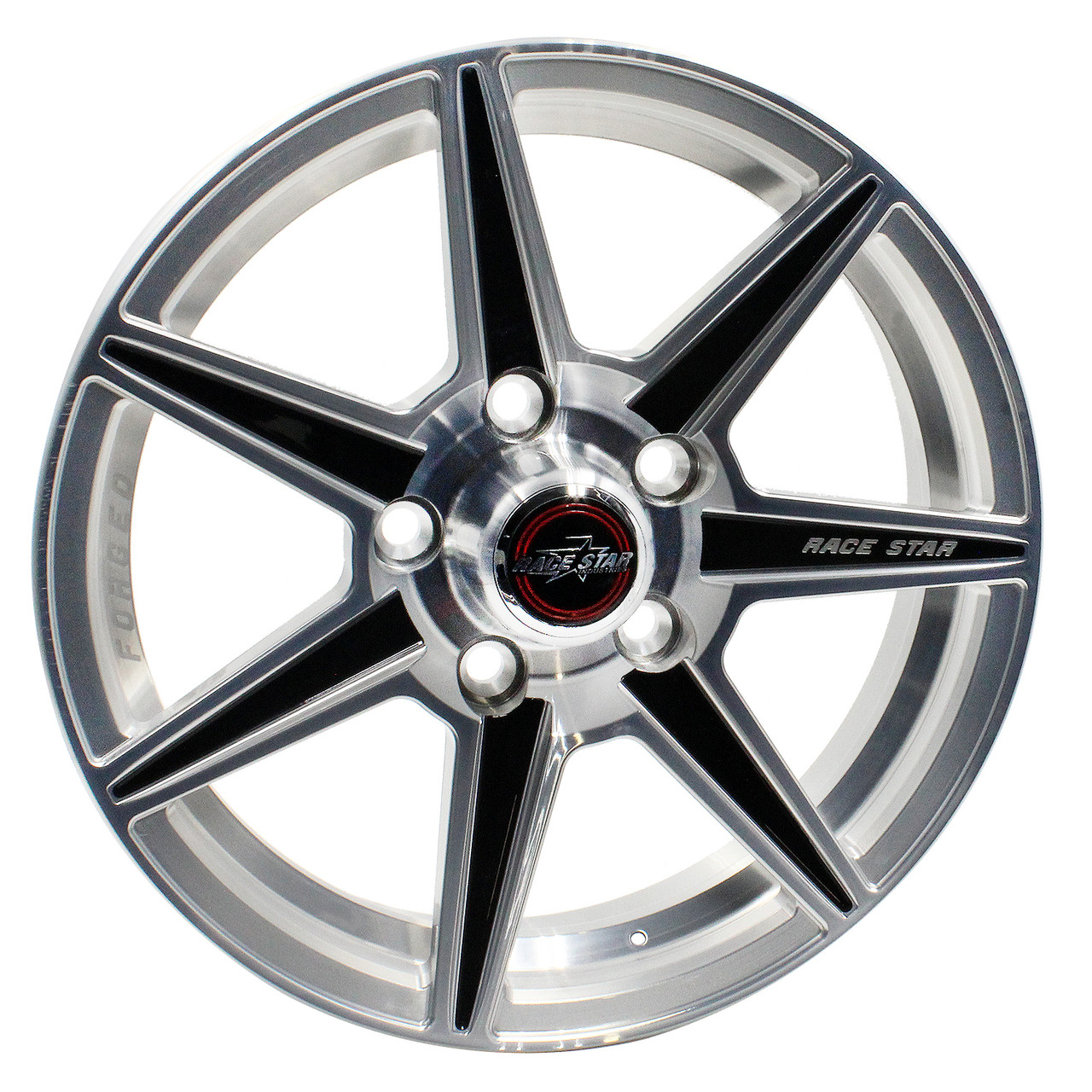 Race Star 72 ValStar 15x3.75 Wheel - 5x4.5 BC 1.75 BS - Machined / Black Accents (Ford) 72-53745172M