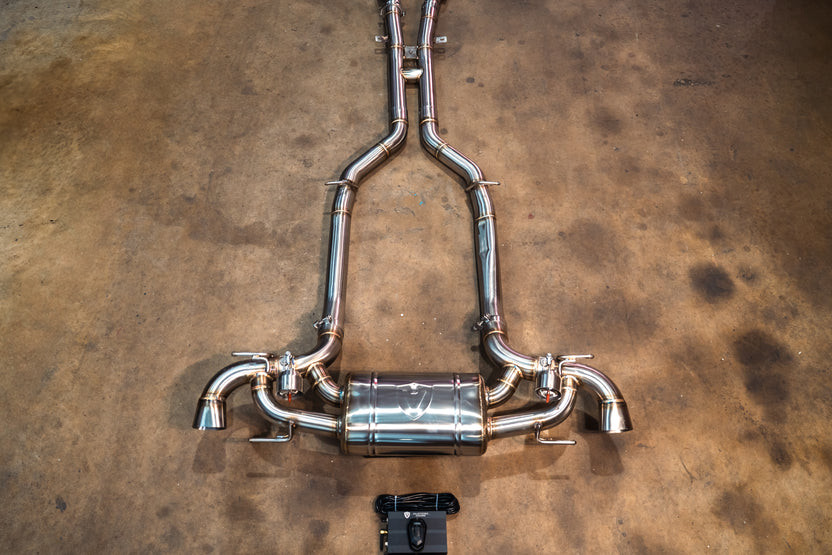 Valvetronic Valved Sport Exhaust System - Stainless Steel (2010 - 2015 Mercedes-Benz SLS AMG / 2014 - 2015 SLS AMG Black Series) MER.SLS.AMG.VSES.BR