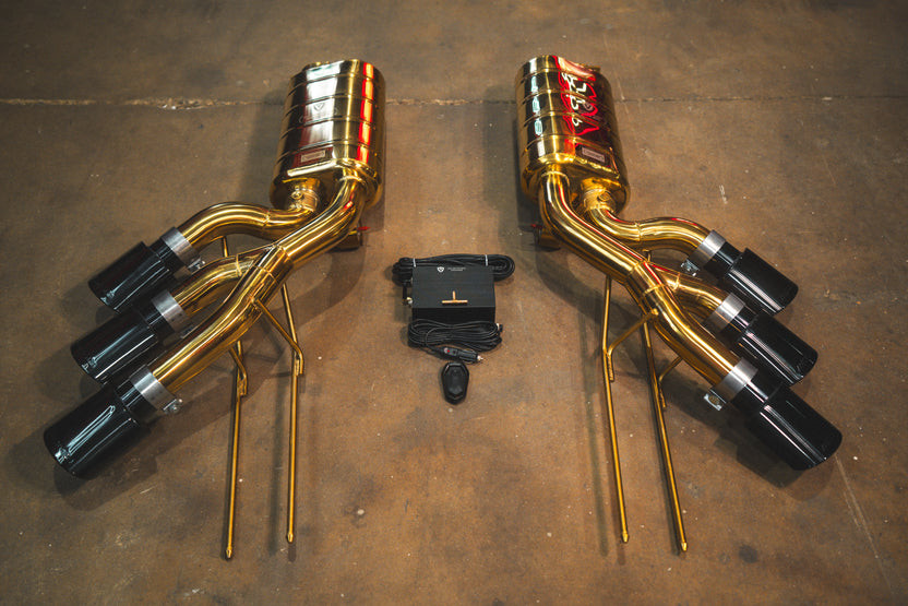 Valvetronic Valved Sport Exhaust System - Anodized Gold Stainless Steel (2005 - 2018 Mercedes G500 / G550 / G63) MER.W463.G63.VSES.AG