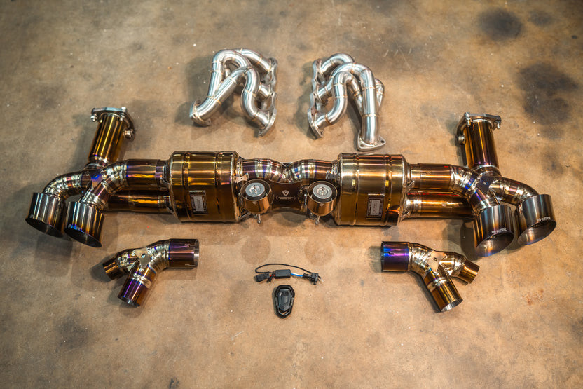 Valvetronic Valved Sport Exhaust System - Titanium (2014 - 2019 Porsche 911 991 Turbo / Turbo S) POR.991.TUR.VSES.TI