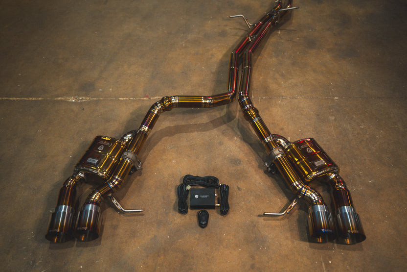 Valvetronic Valved Sport Exhaust System - Titanium (2015 - 2024 Porsche Macan S / 2017 - 2024 Macan GTS / 2015 - 2021 Macan Turbo) POR.95B.MAC.VSES.TI