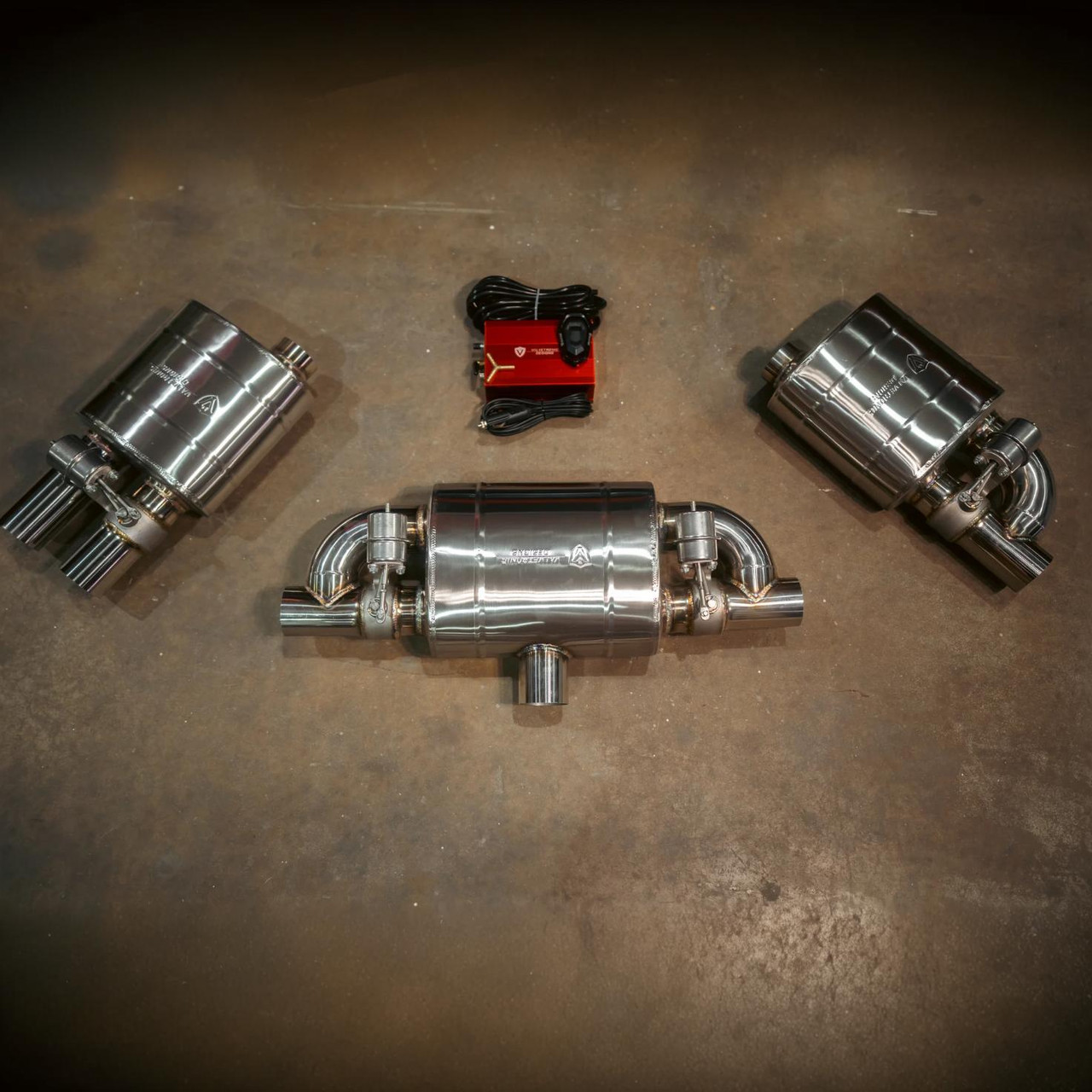 Valvetronic Valved Sport Exhaust System - Stainless Steel - Brushed Steel Tips (2022 - 2025 BMW G87 M2) BMW.G87.M2.VSES.BR.BRSH