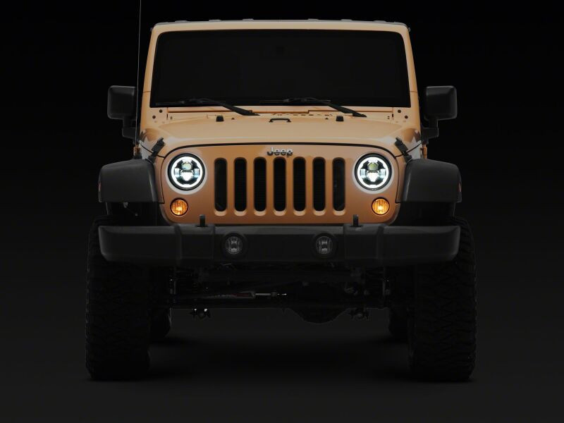 Raxiom 07-18 Jeep Warngler Axial Series 7-Inch LED Headlights w DRL/ Black Housing - Clear Lens - J178741 User 1