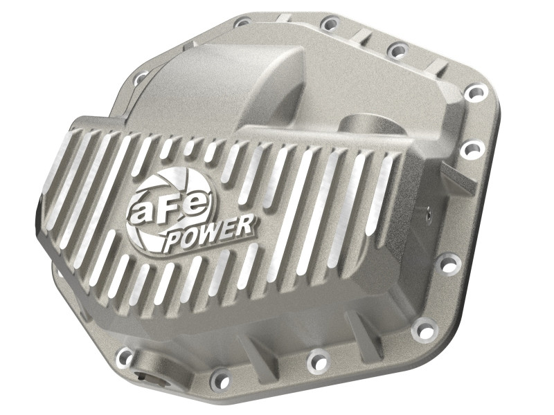 aFe POWER Street Series Front Differential Cover - Raw w/ Machined Fins (2023 - 2026 F250 / F350 - Dana M235) 46-71480A