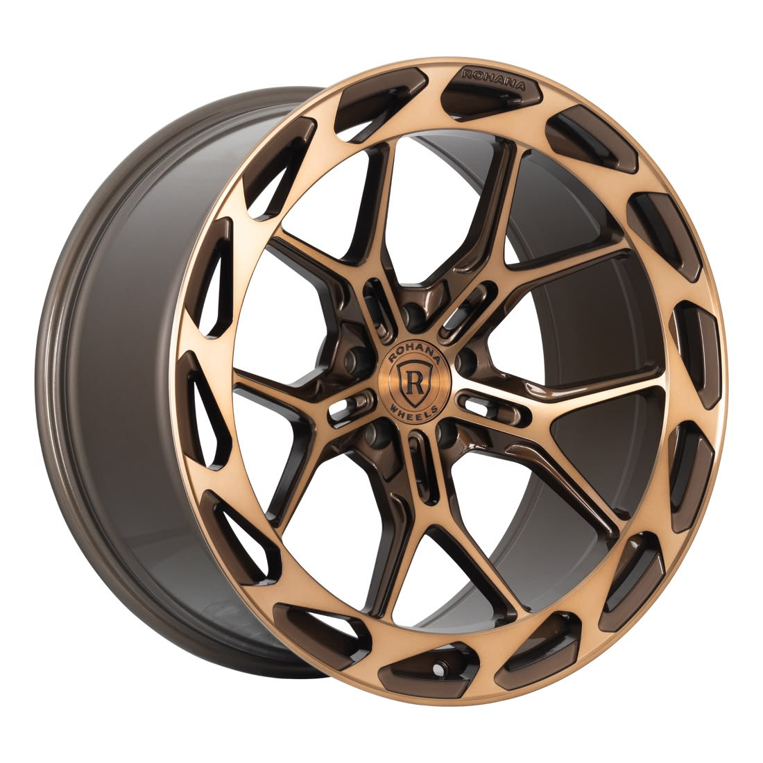 Rohana 20x11 RFX19 Wheel - 5x120 BP 45 ET - Machine Bronze RFX1920115120BZ45