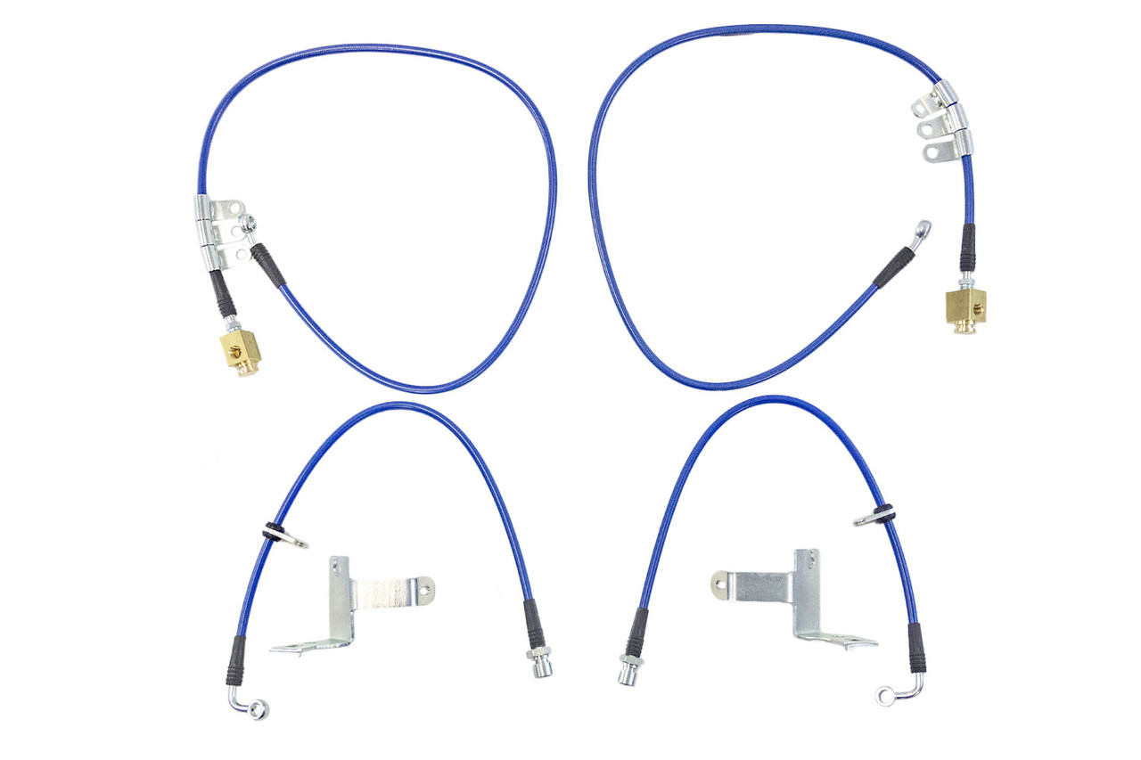 Steeda Brake Line Kit - Braided Stainless (2024 - 2026 Mustang GT / Dark Horse - MagneRide) 555-6048