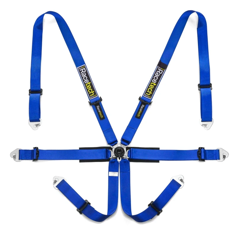 Racetech Pro International 6-Point Harness - Steel Adjusters RTPRINT