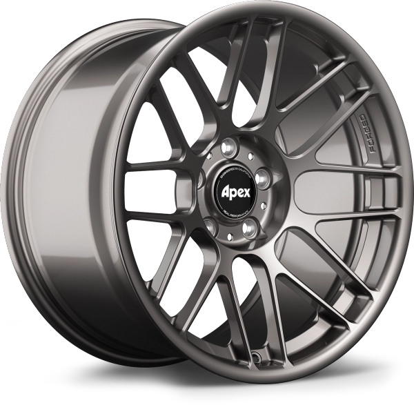 Apex ARC-8RT 18x10.5 forged BMW wheel in Anthracite with 5x120 bolt pattern