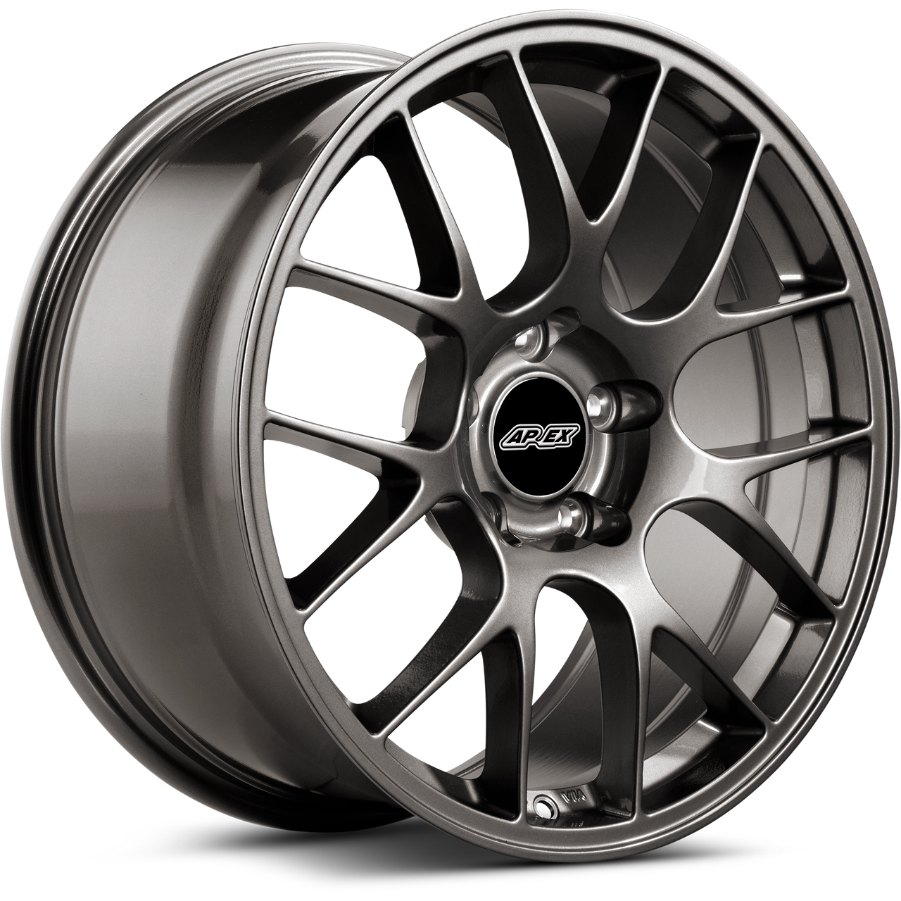 Apex EC-7 18x11 Anthracite flow-formed wheel for Corvette with 5x120.65 bolt pattern and ET57 offset