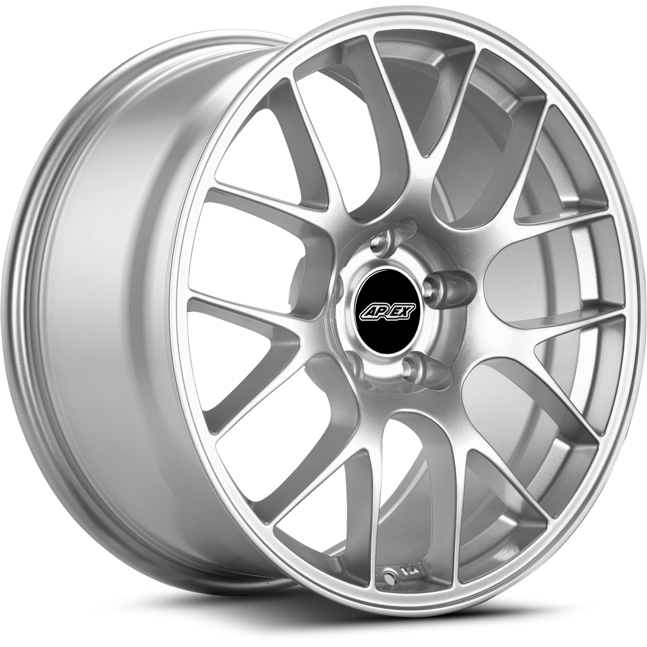 Apex EC-7 18x11 Race Silver flow-formed wheel for Corvette with 5x120.65 bolt pattern and ET57 offset