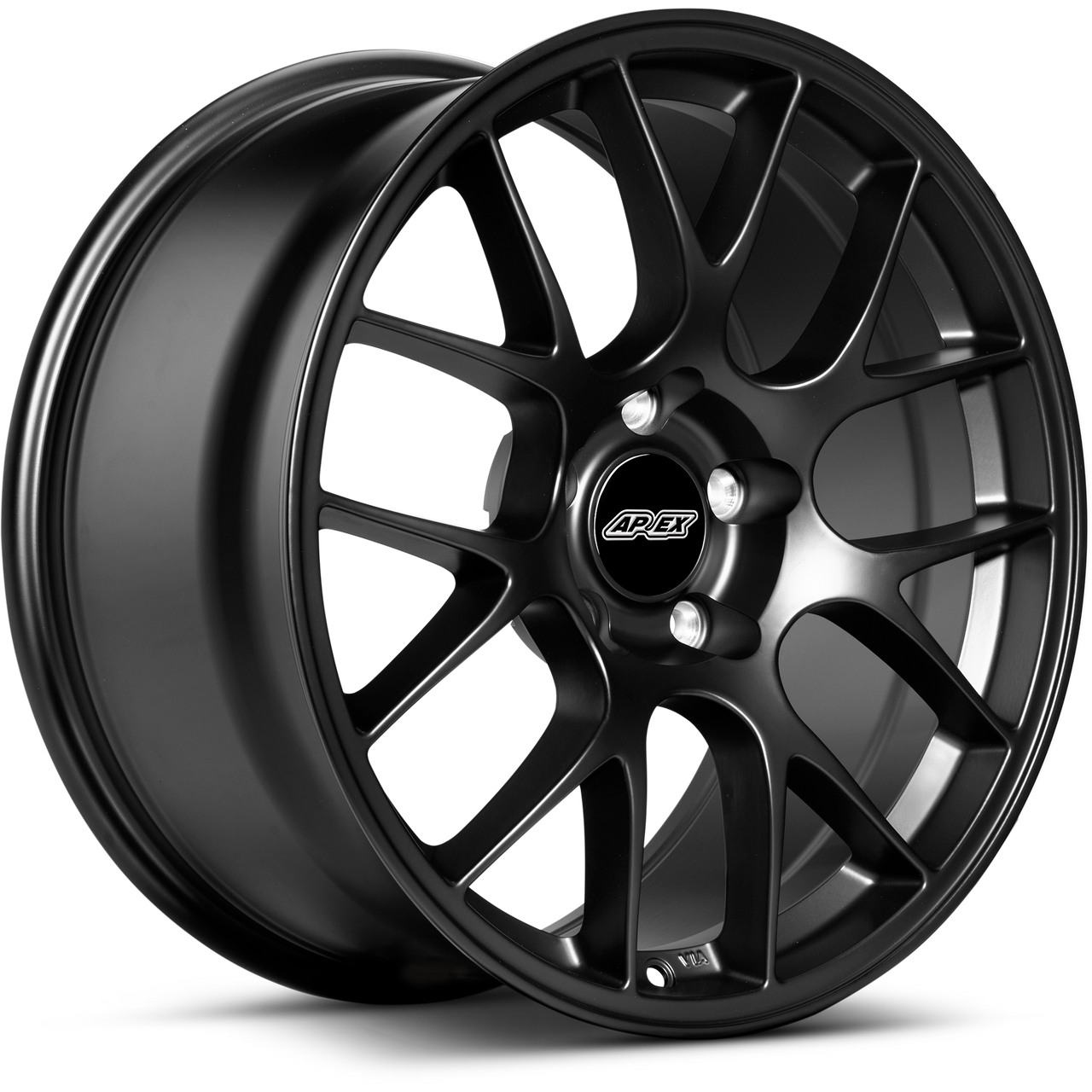 Apex EC-7 18x11 Satin Black flow-formed wheel for Corvette with 5x120.65 bolt pattern and ET57 offset