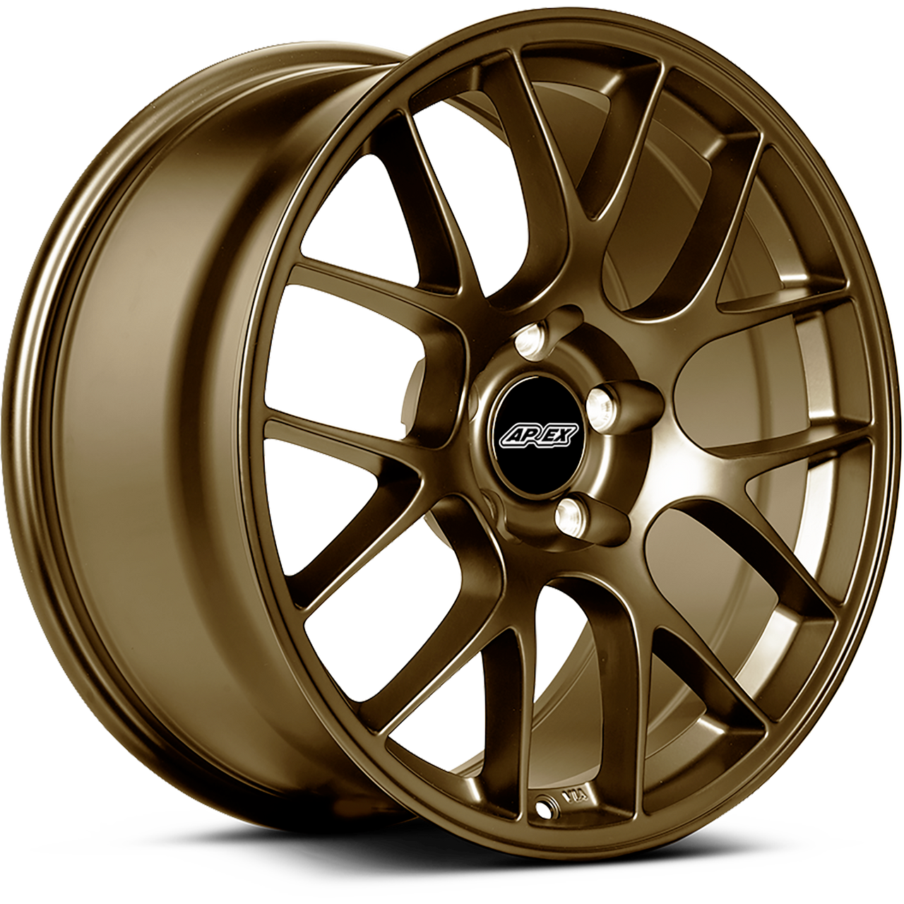 Apex EC-7 18x8.5 Satin Bronze flow-formed wheel for BMW with 5x120 bolt pattern and ET35 offset
