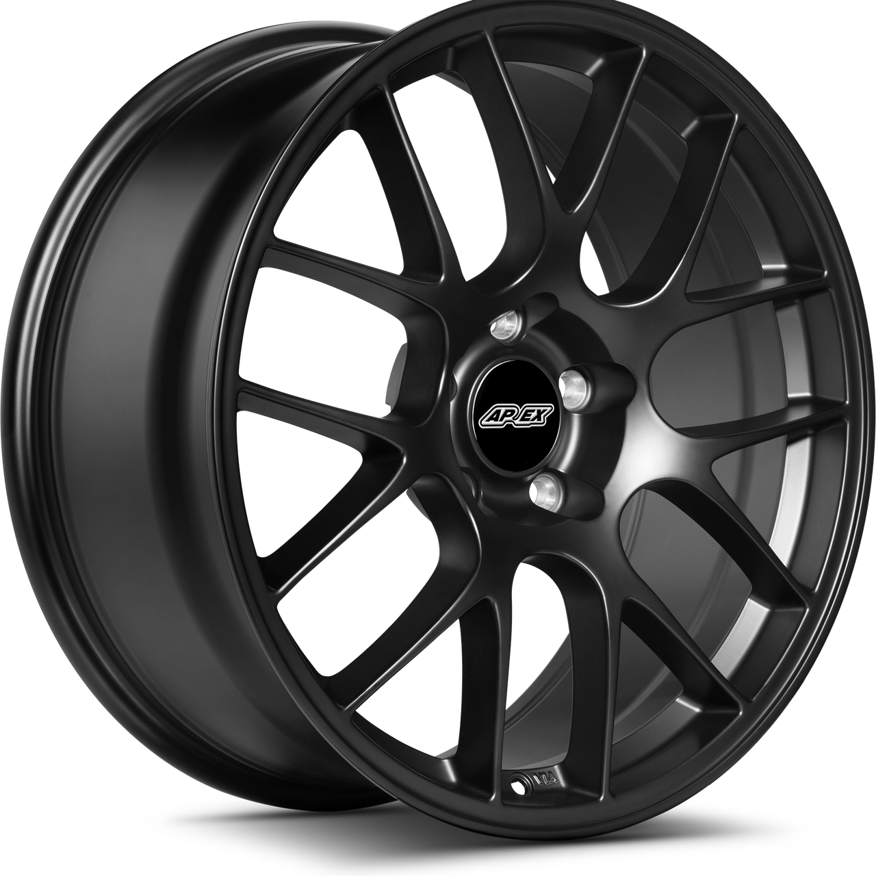 Apex EC-7 19x8.5 ET35 Satin Black flow formed wheel for BMW 5x120 72.56mm center bore