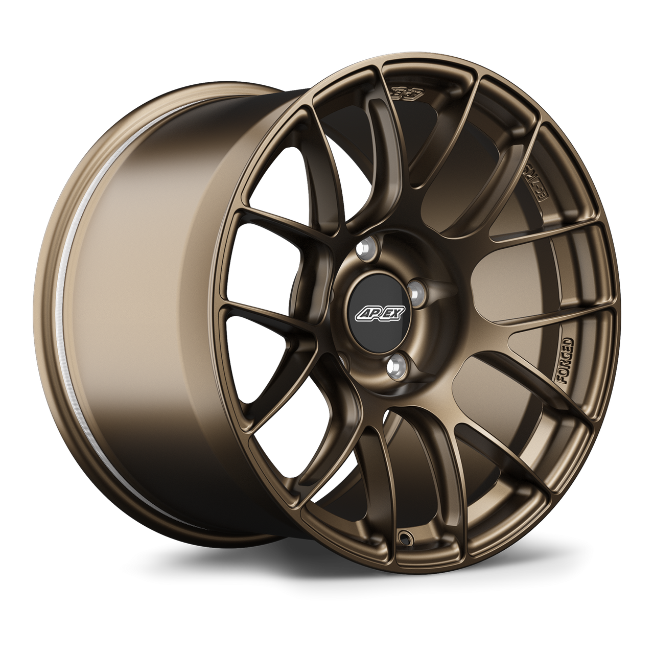 Apex EC-7RS 18x10 forged wheel Satin Bronze finish BMW 5x120 ET25 EC7RS1810ET25-5120-7256-NSBZ