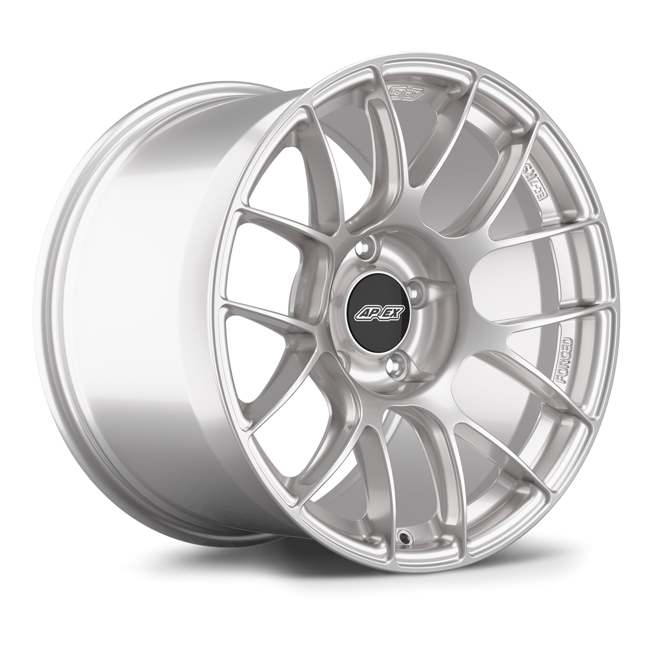 Apex EC-7RS 18x12 forged wheel Race Silver finish Porsche 5x130 ET46 EC7RS1812ET46-5130-716-RS