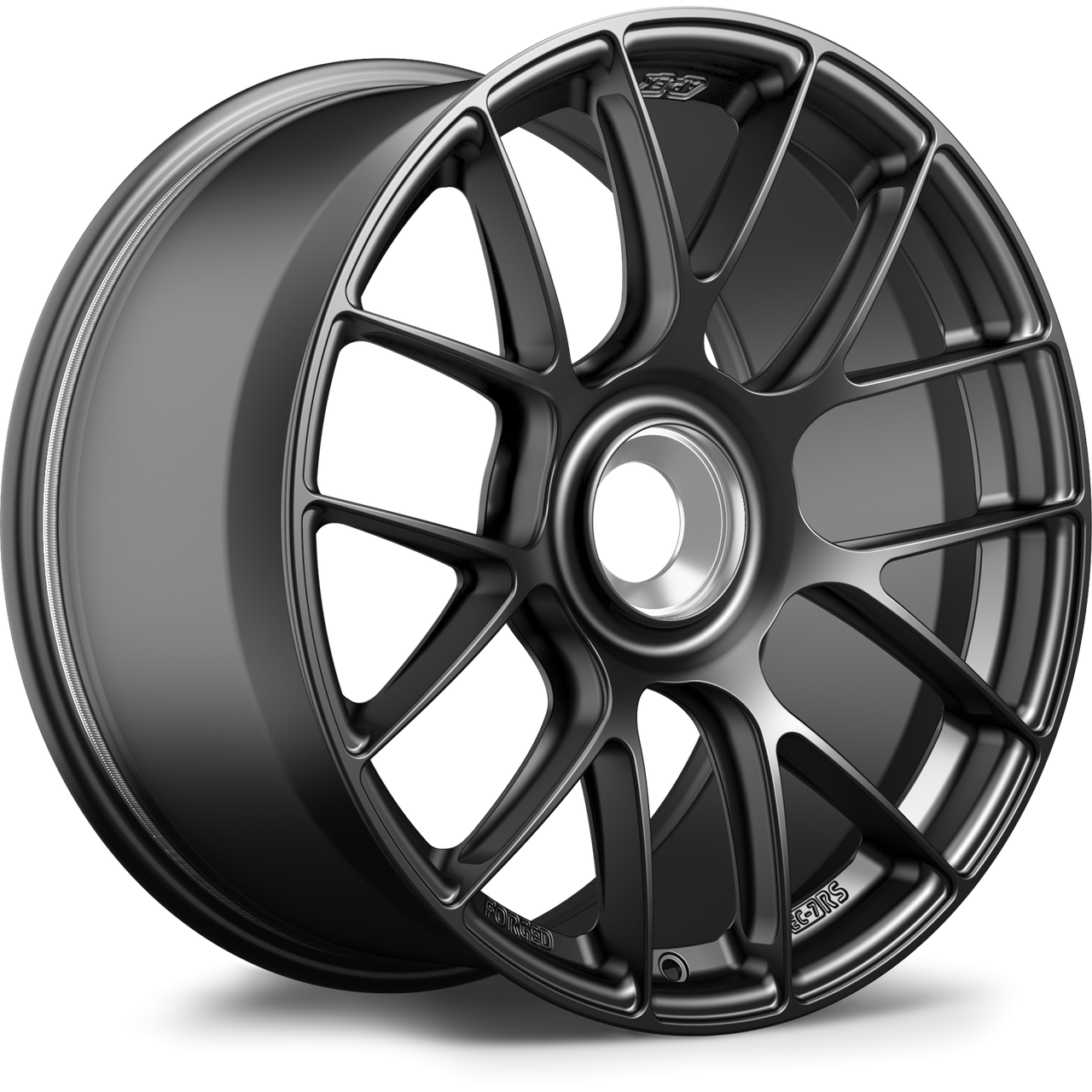 Apex EC-7RS 19x10 ET42 forged wheel in Satin Black finish for Porsche center lock applications