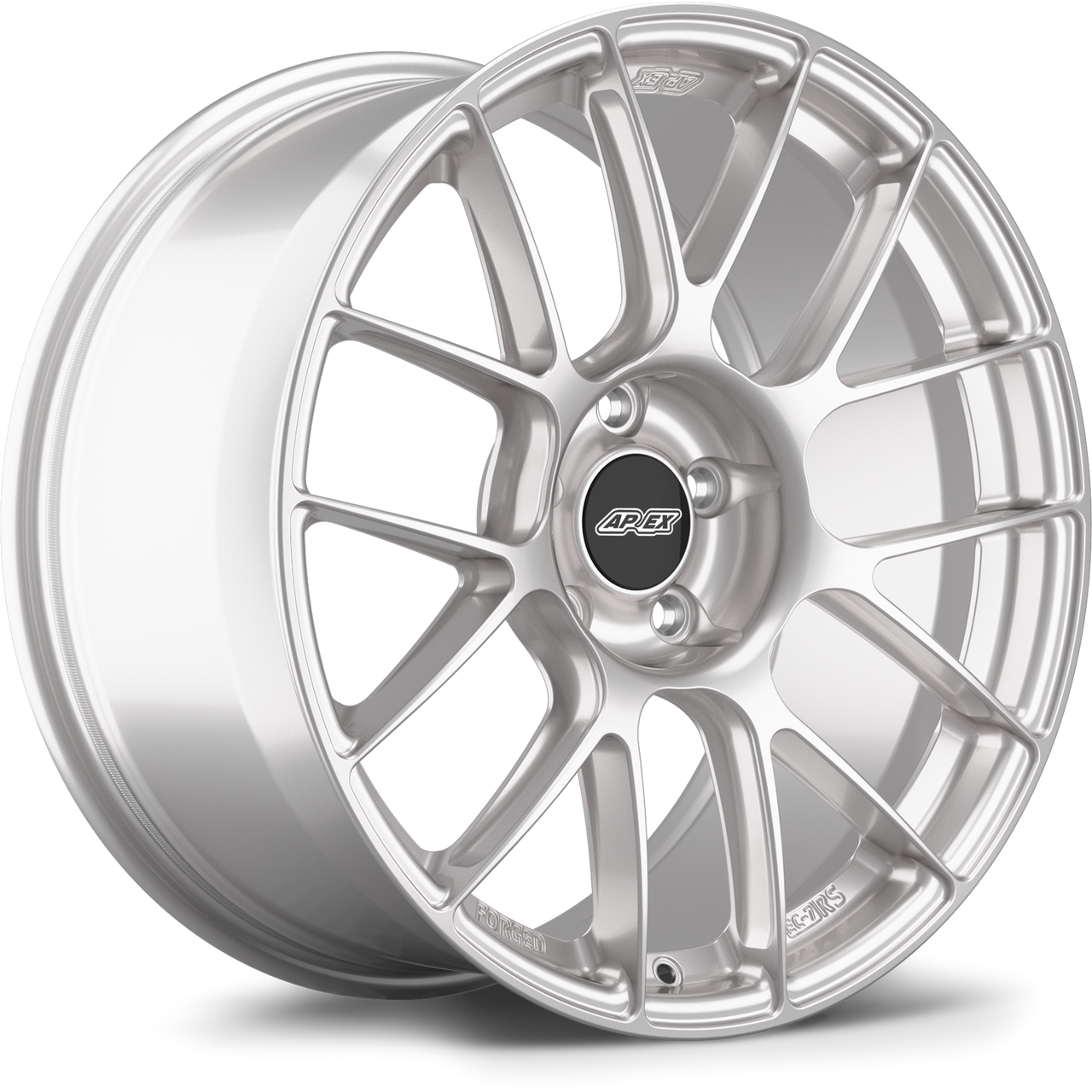 Apex EC-7RS 19x11.5 ET72 forged wheel in Race Silver finish for Porsche applications with 5x130 bolt pattern