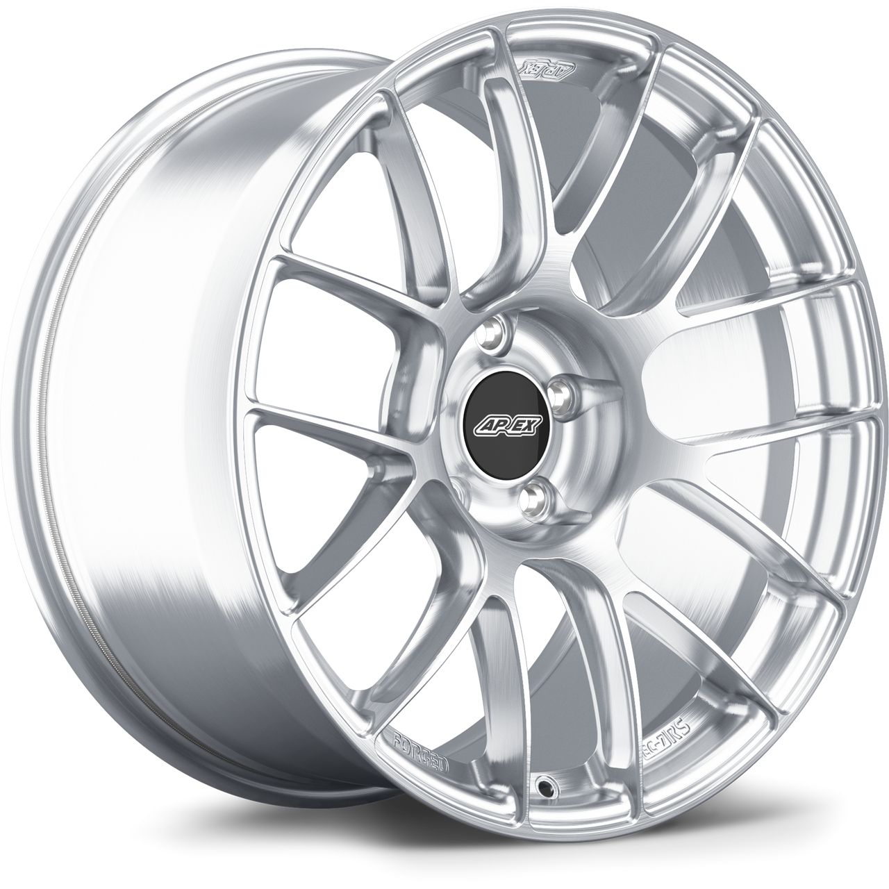 Apex EC-7RS 19x11 ET26 forged wheel in Brushed Clear finish for Ford applications with 5x114.3 bolt pattern