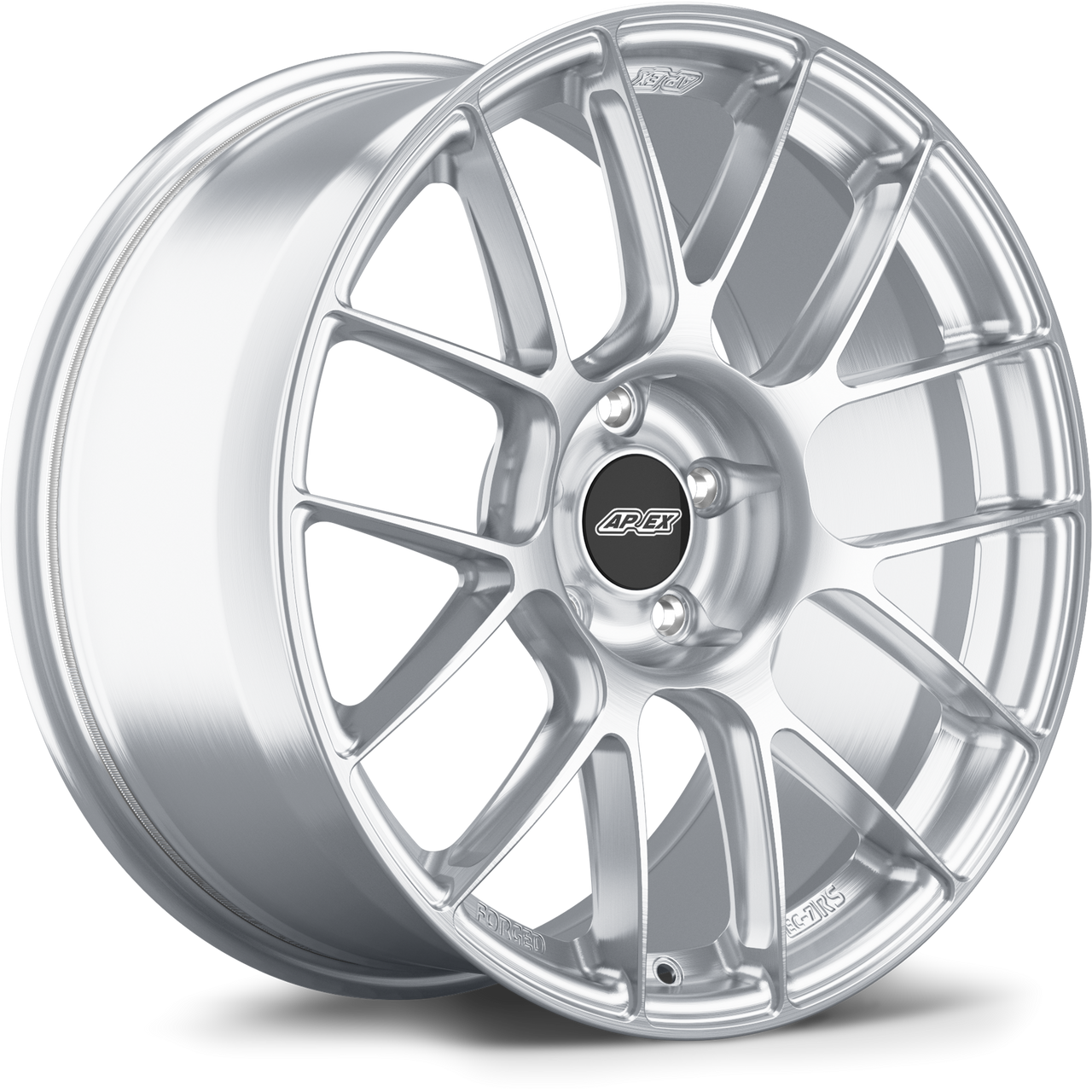 Apex EC-7RS 19x11 ET52 forged wheel in Brushed Clear finish for Ford applications with 5x114.3 bolt pattern