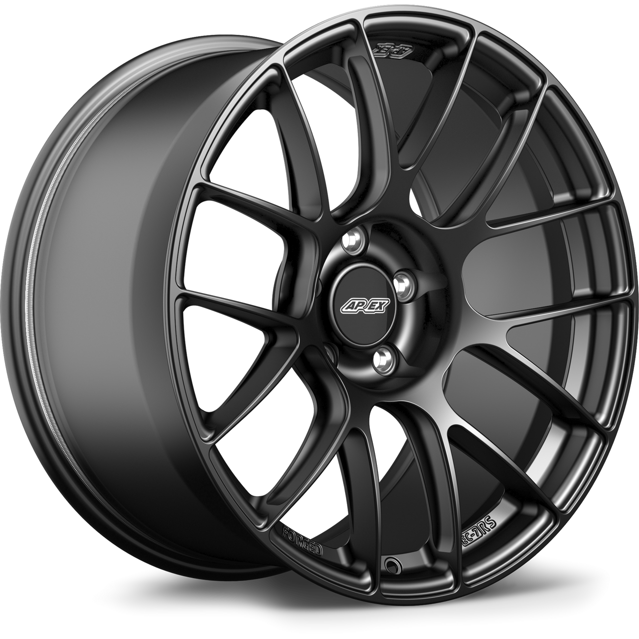 Apex EC-7RS 19x9.5 forged wheel 5x120 ET22 72.56mm center bore Satin Black BMW fitment