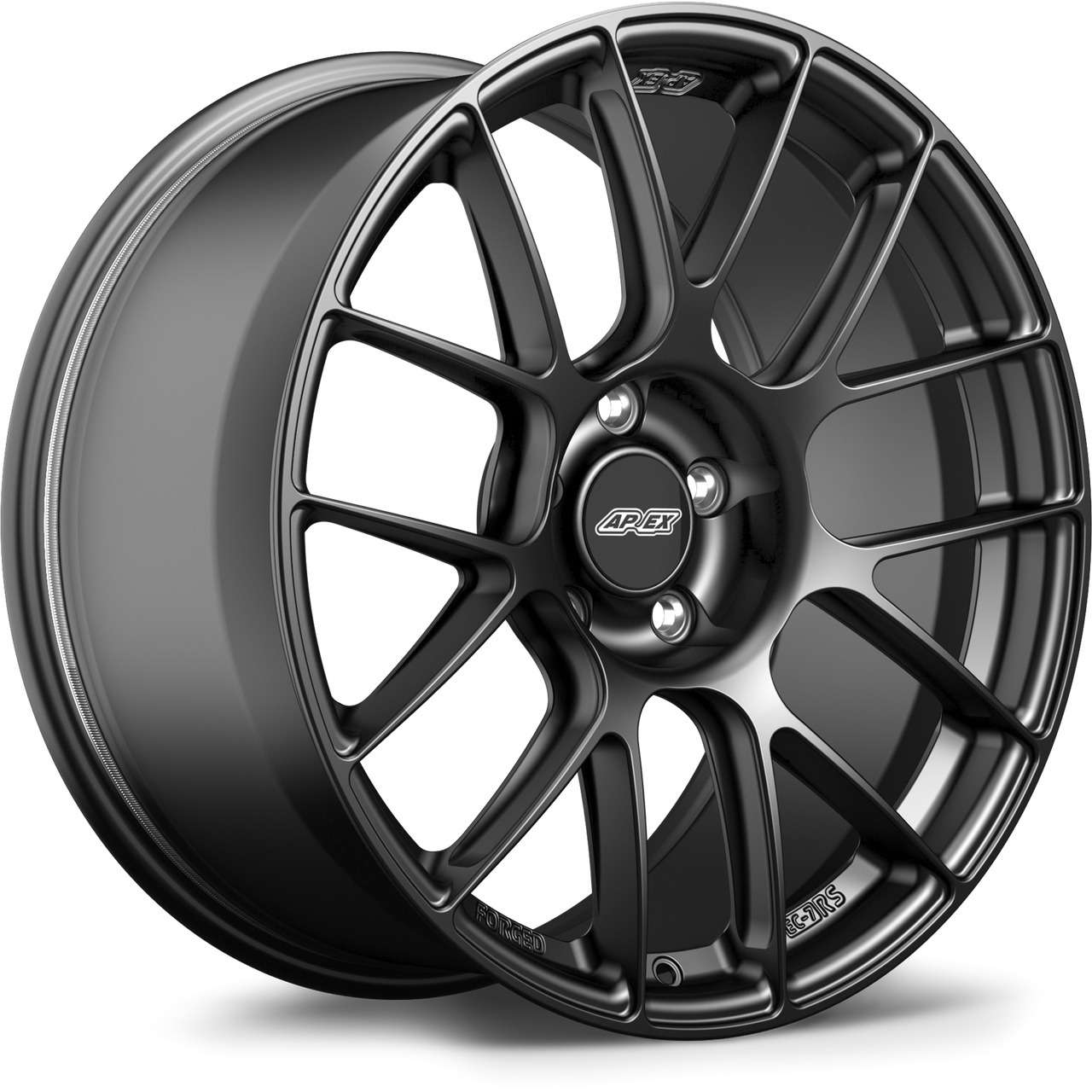 Apex EC-7RS 19x9.5 forged wheel 5x120 ET28 72.56mm center bore Satin Black BMW fitment