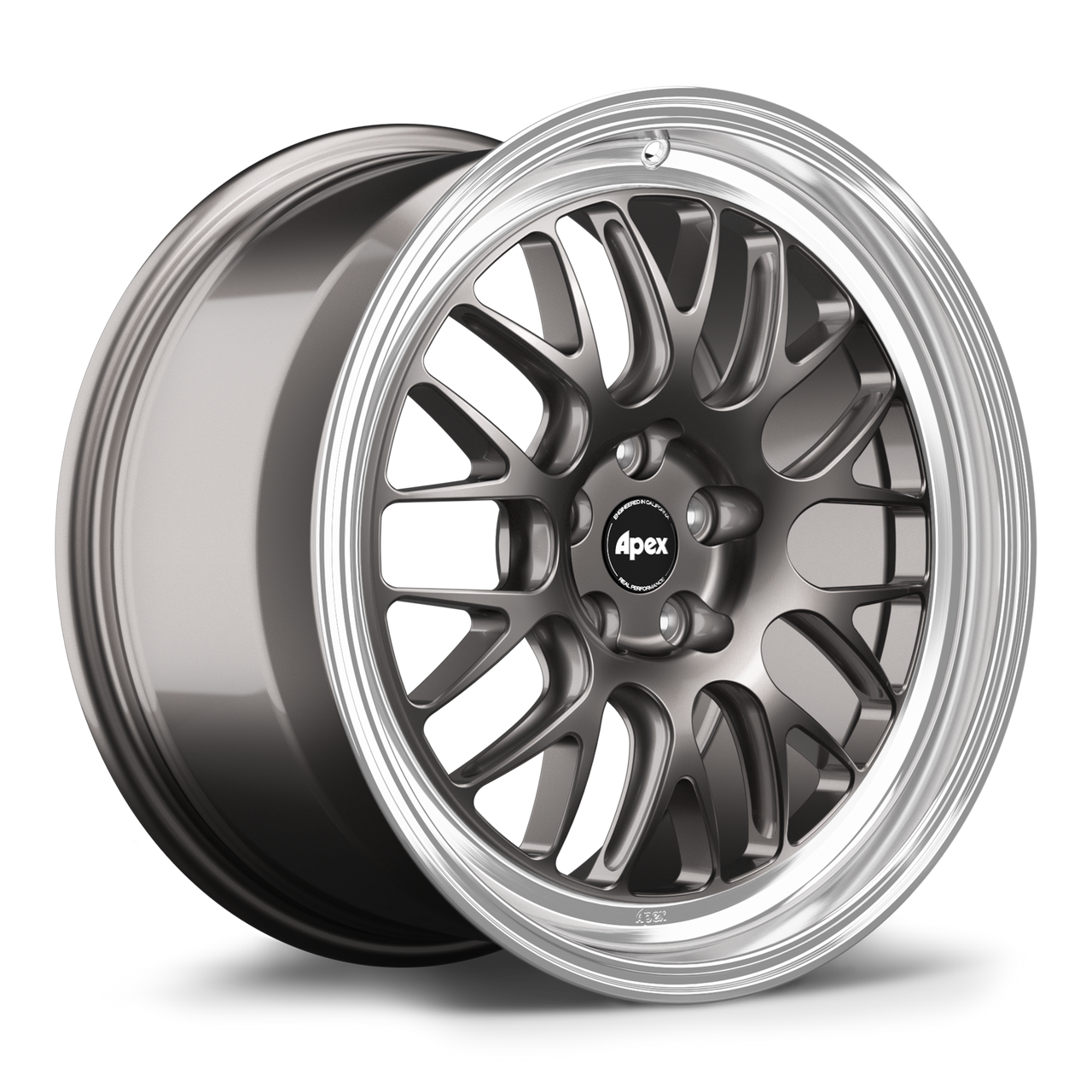 Apex ML-10RT 17x9 forged wheel in Anthracite with machined lip for Toyota GR86 and Subaru BRZ