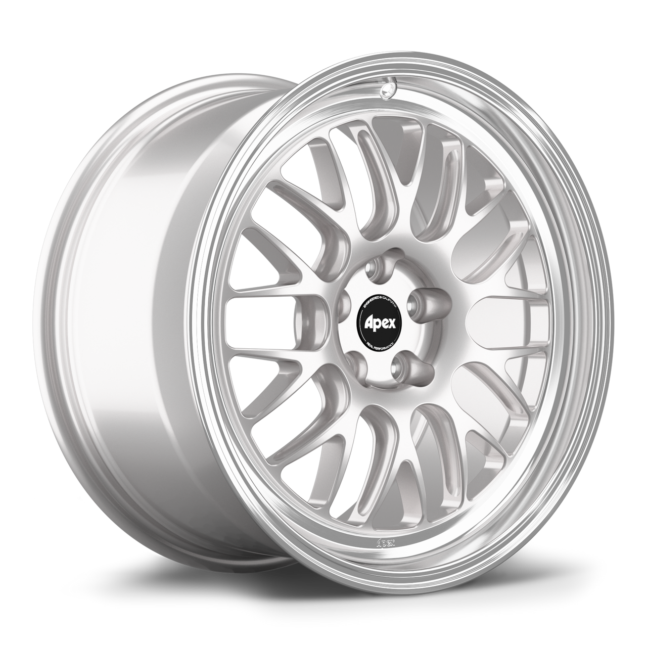 Apex ML-10RT 17x9 forged wheel in Race Silver with machined lip for Honda 5x114.3 applications