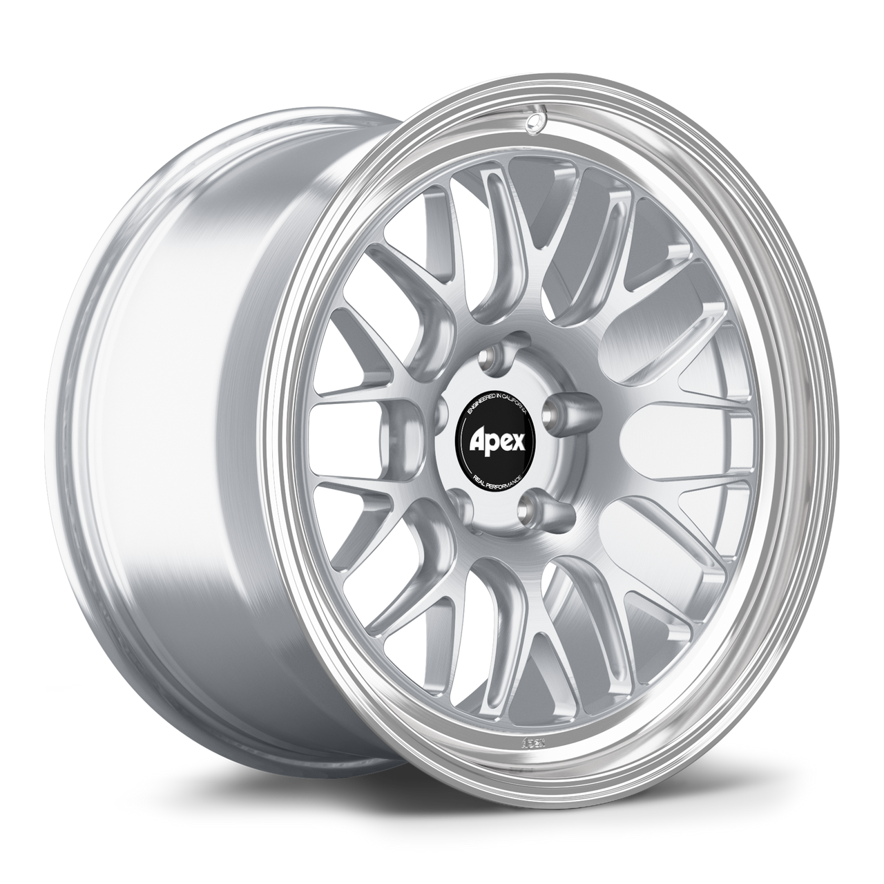 Apex ML-10RT 18x10.5 forged wheel in Brushed Clear with machined lip for Nissan 5x114.3 applications