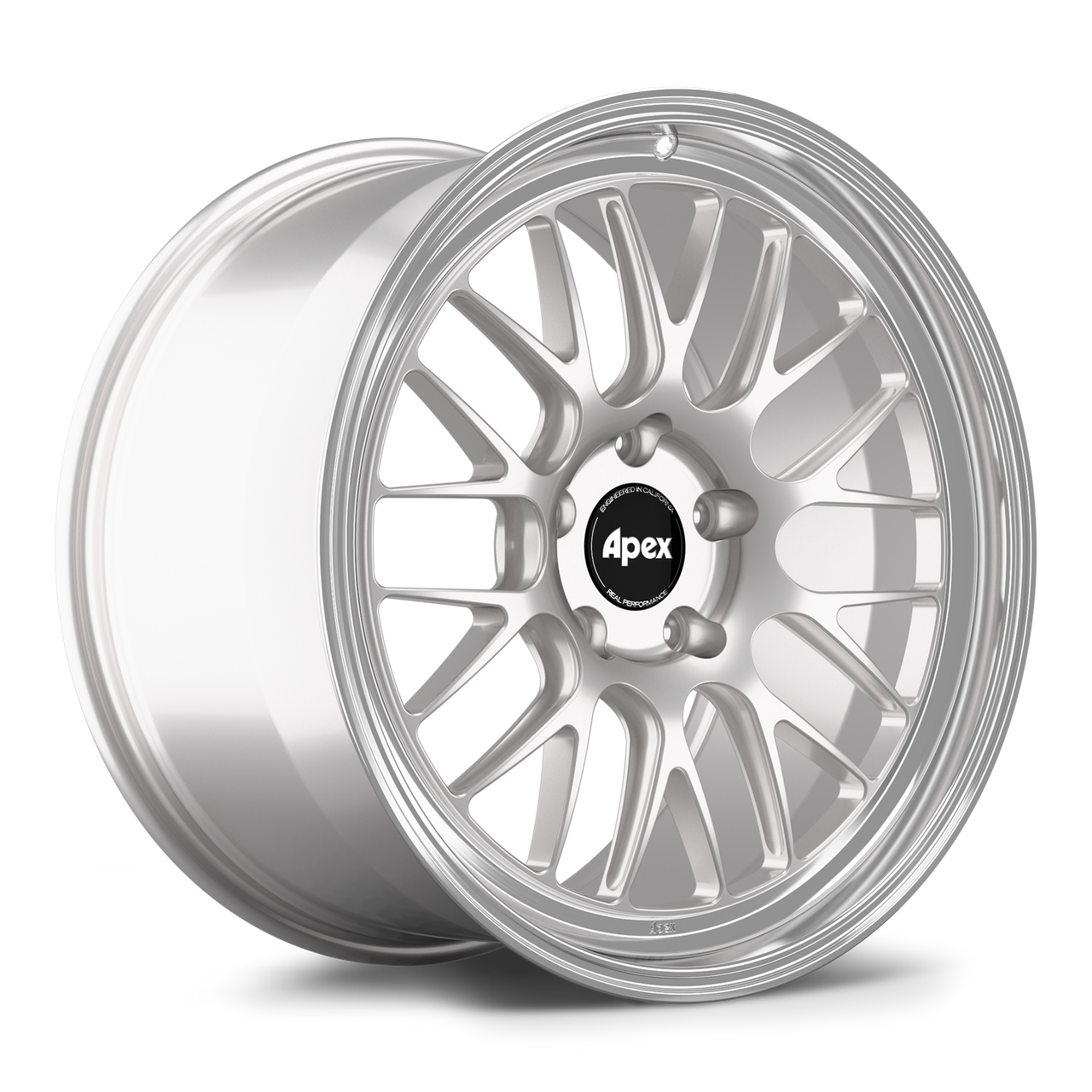 Apex ML-10RT 20x11.5 forged touring wheel in Race Silver Machined Lip finish with 5x130 BP and ET72 for Porsche applications