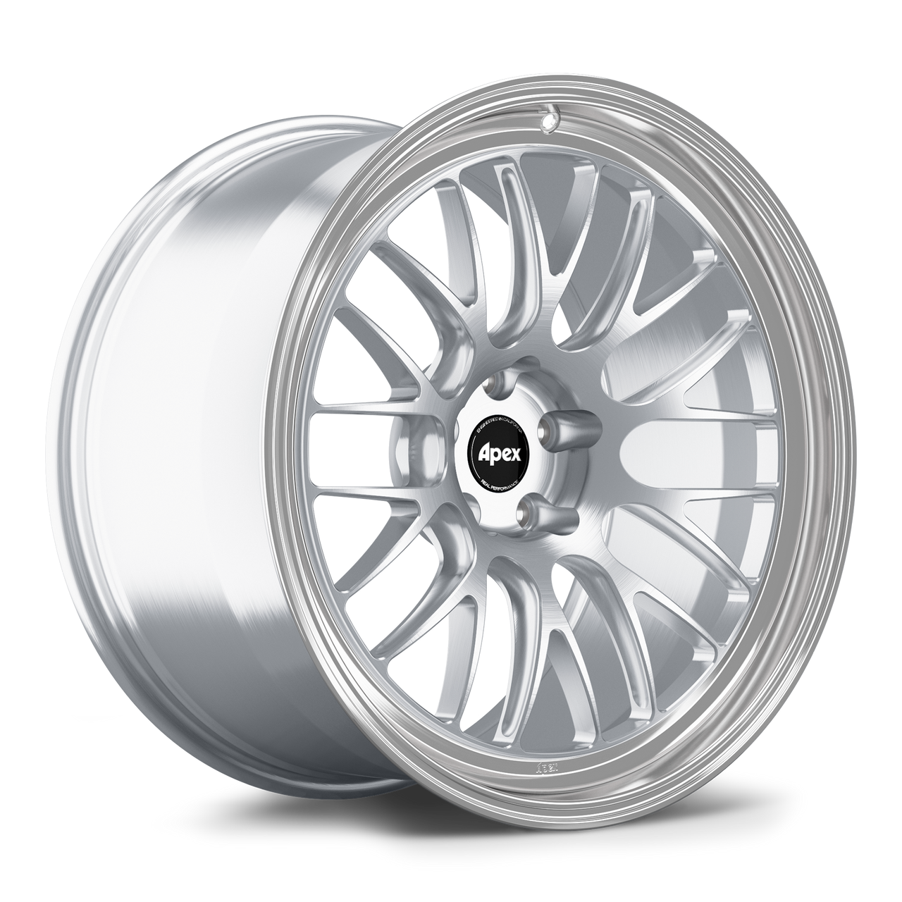 Apex ML-10RT 20x11 forged touring wheel in Brushed Clear Machined Lip finish with 5x112 BP and ET18 for BMW applications
